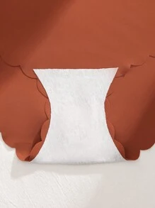 Talla grande 5 piezas Bragas ribete en abanico - Multicolor - Ver 5