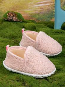 Baby's Comfortable Plush Slippers, Warm - Pink - View 2