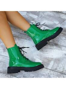 女性踝靴和短靴 - 綠色 - 查看 2