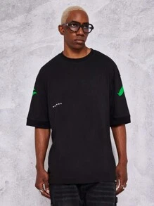 SUMWON Áo thun oversize in họa tiết Dubai - màu đen - Xem 2