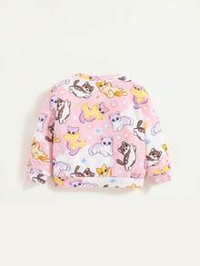 SHEIN 女嬰卡通圖案運動衫 - 彩色 - 查看 2