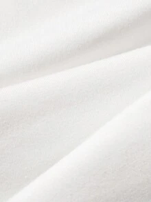 Men's Butterfly & Slogan Print T-shirt - White - View 5