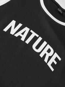 Manfinity Sport Corelite Nam Đồ họa Chữ cái Tương phản ràng buộc Thể thao Tank Top - màu đen - Xem 3