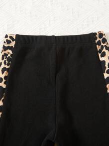 Sparklyn Tween Girl Leopard Print Raglan Sleeve Pullover & Leggings - Multicolor - View 8