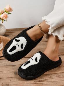 女性家居拖鞋 - 黑色 - 查看 4