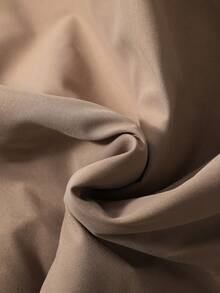 SHEIN Young Boy 1pc Flap Pocket Teddy Lined Hooded Coat - Khaki - View 6