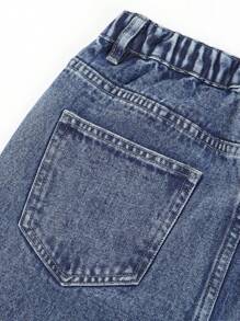 Teen Boys' Flared Jeans - Blue - View 7