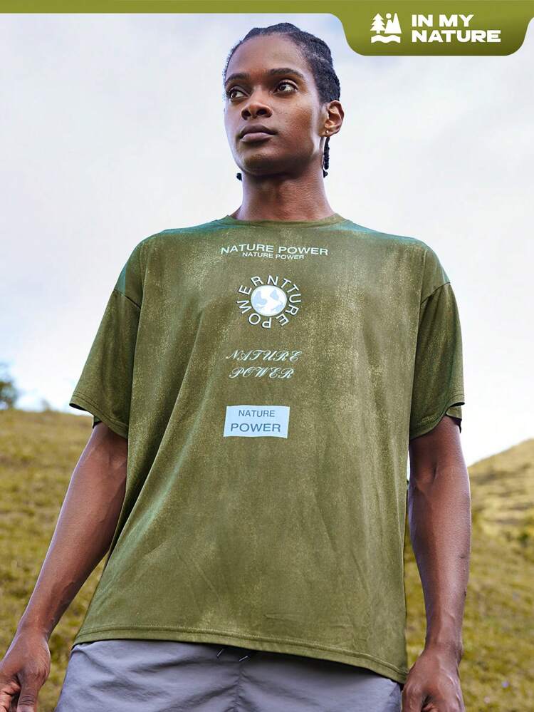 Men Letter Graphic Tee