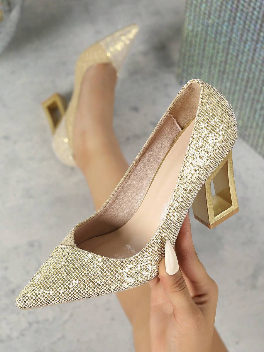 Fashionable, Elegant And Versatile High Heels For Women, Queen Style - Apricot - View 1