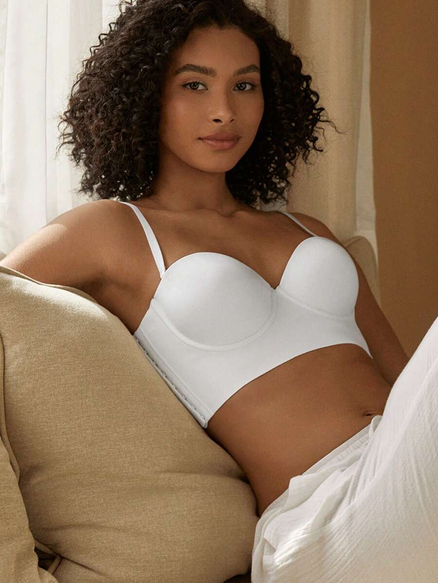 Ocili Sujetador unicolor con aro - Blanco - Ver 1