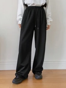 DAZY Eo dây rút Túi nghiêng Quần thể thao - màu đen - Xem 2