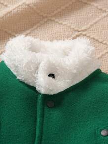 男嬰前紐扣花呢外套