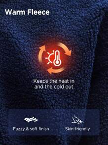 In My Nature Men Flap Detail Half Zipper Outdoor Fleece Top