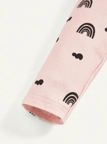 Cozy Pixies Baby Girl 3pcs Cartoon Graphic Pants - Pink - View 10