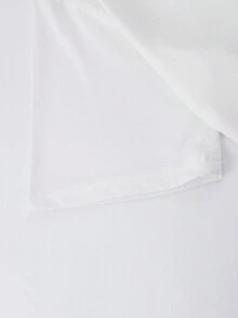 Men Slogan Graphic Drop Shoulder Tee - White - View 5