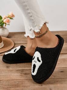 女性家居拖鞋 - 黑色 - 查看 5