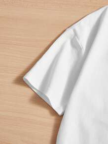 Cậu bé Tween Đồ họa chữ Trung Quốc & Cá Áo thun - trắng - Xem 3