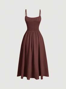 SHEIN MOD Vestido de tirantes con bordado floral