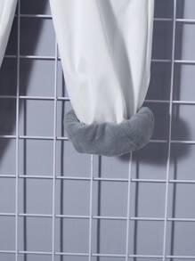 SHEIN Tween Boy Letter Patched Detail Flap Pocket Side Cargo Pants - White - View 8