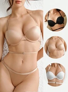 Ocili 3 piezas Sujetador unicolor con aro - Multicolor - Ver 1