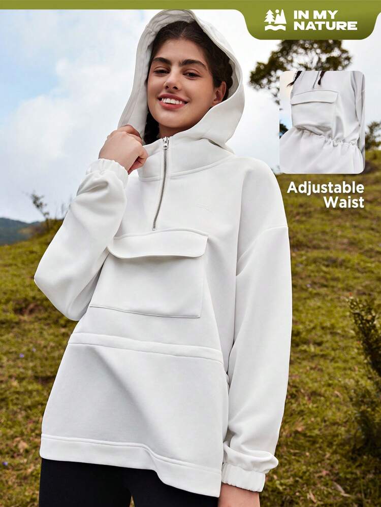 Flap Pocket Drop Shoulder Sweatshirt