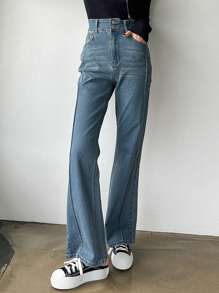 DAZY Pantalones Vaqueros Acampanados Para Mujer