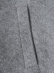 Manfinity VCAY Abrigo holgado de doble botonadura con cuello de chal para hombre - Gris - Ver 4