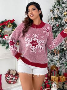 Celure 休閒聖誕節大碼套頭毛衣 - 彩色 - 查看 4