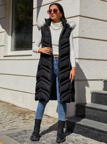 EURMUSE Women's Padded Jacket - Black - View 4