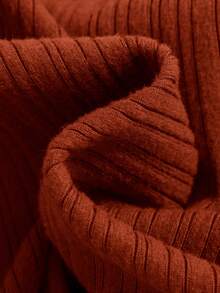 SHEIN 女嬰喇叭袖前紐扣T恤&喇叭褲 - 酒紅色 - 查看 3