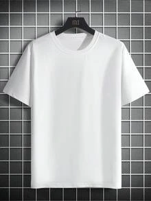 Men Slogan Graphic Drop Shoulder Tee - White - View 2