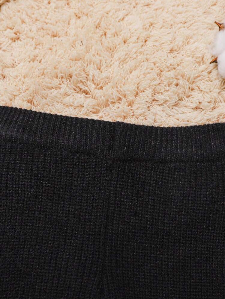 Baby Boy Panda Pattern Knit Pants