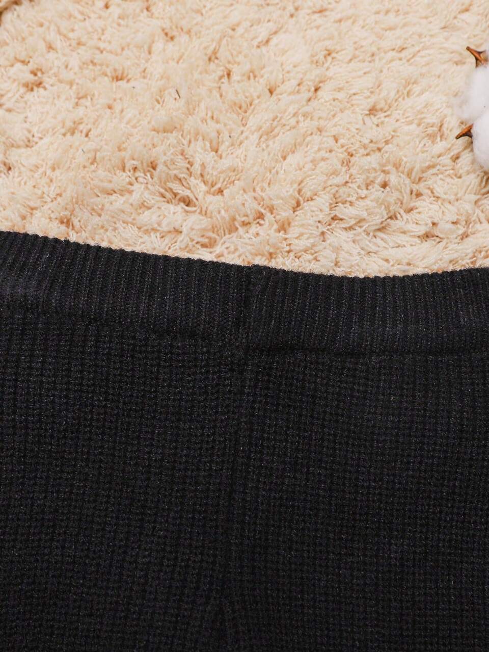 Baby Boy Panda Pattern Knit Pants