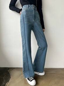 DAZY Pantalones Vaqueros Acampanados Para Mujer