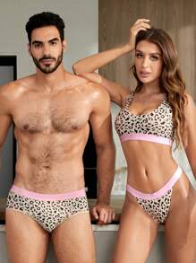 Men Leopard Print Panty - Multicolor - View 1