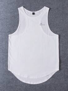 Manfinity Sport Corelite 男士運動T恤 & 背心 - 白色 - 查看 1