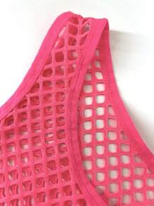 VaVaBold Hollow Out Tank Top - Pink - View 3