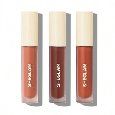SHEGLAM Matte Allure 迷你液體唇膏套裝-Nude Beach 3 件套持久唇膏滋養向日葵油減少唇部細紋液體唇膏旅行套裝派對液體唇膏 品牌 美容 化妝 化妝品 適合女性與女孩 完美搭配夏季春季 Y2K 時尚 流行 生日 母親節禮物 假期 派對準備就緒 最佳顏色
