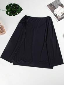 Christmas Hat & Goblet Print Drop Shoulder Tee