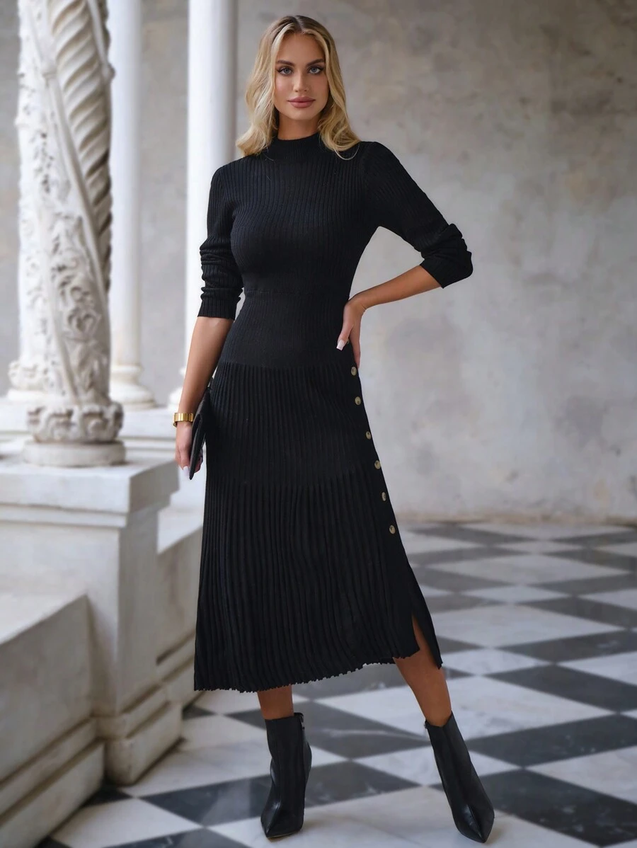 EURMUSE NỮ Áo len - màu đen - Xem 1