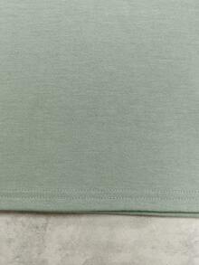 SHEIN Cậu bé Tween Đồ họa Chữ cái áo có mũ Áo thun - màu xanh lá - Xem 3