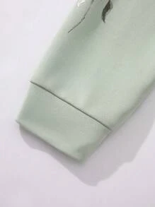 SHEIN Genkimix Kids 女大童運動衫 - 綠色 - 查看 6