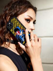 Batman X ROMWE 1 Vỏ điện thoại TPU hình chữ cái & hình đầu lâu tương thích với iPhone - Nhiều màu - Xem 4