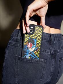 Batman X ROMWE 1 Vỏ điện thoại TPU hình chữ cái & hình đầu lâu tương thích với iPhone - Nhiều màu - Xem 5