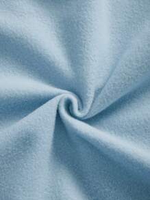 SHEIN EZwear 圣诞树及标语图案保暖套头卫衣，秋季卫衣 - 淺藍色 - 查看 5