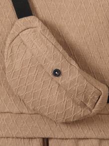 SHEIN 男孩素色衛衣和褲子&包