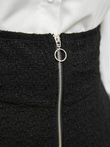 BizChic Zip Up Solid Shorts - Green - View 3