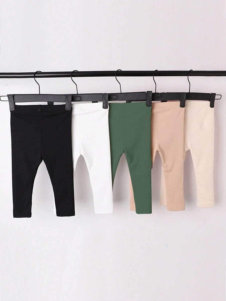 Baby Boys 5pcs Solid Pants - Multicolor - View 1