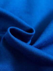 少女星形印花拉链卫衣 - 藍色 - 查看 4