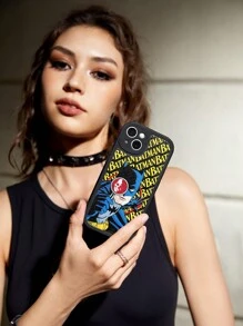 Batman X ROMWE 1 Vỏ điện thoại TPU hình chữ cái & hình đầu lâu tương thích với iPhone - Nhiều màu - Xem 2